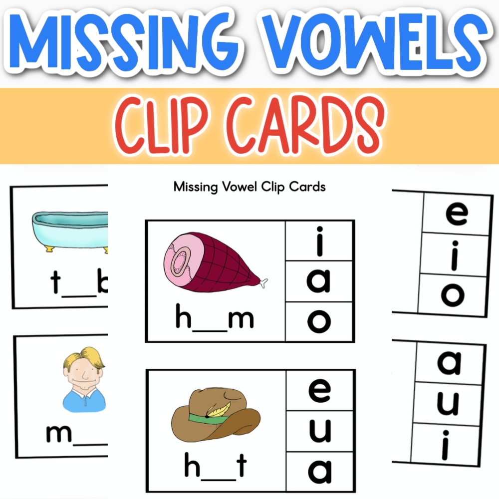 Printable Missing Vowel Word Search