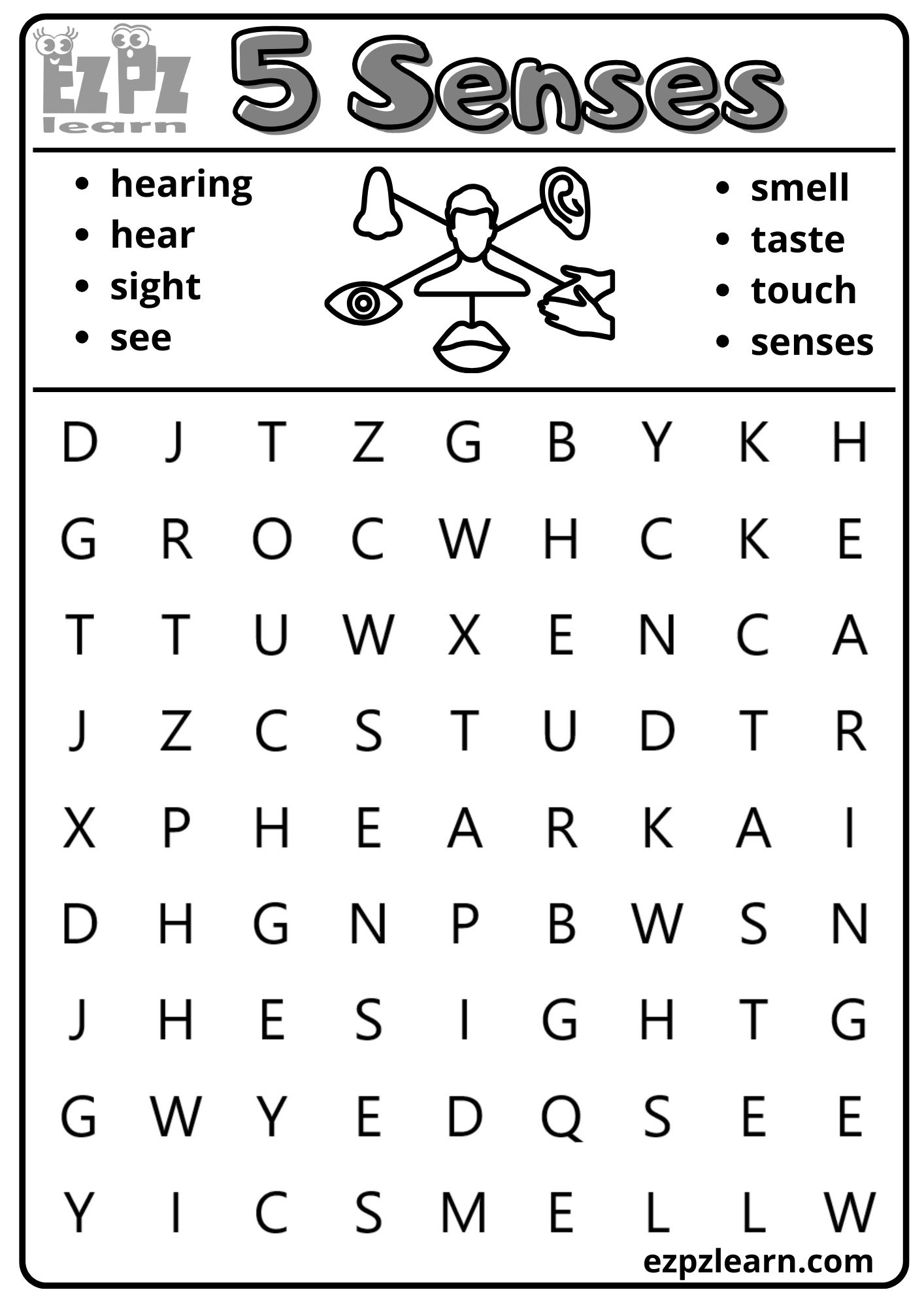 5th Grade Word Search Free Printable
