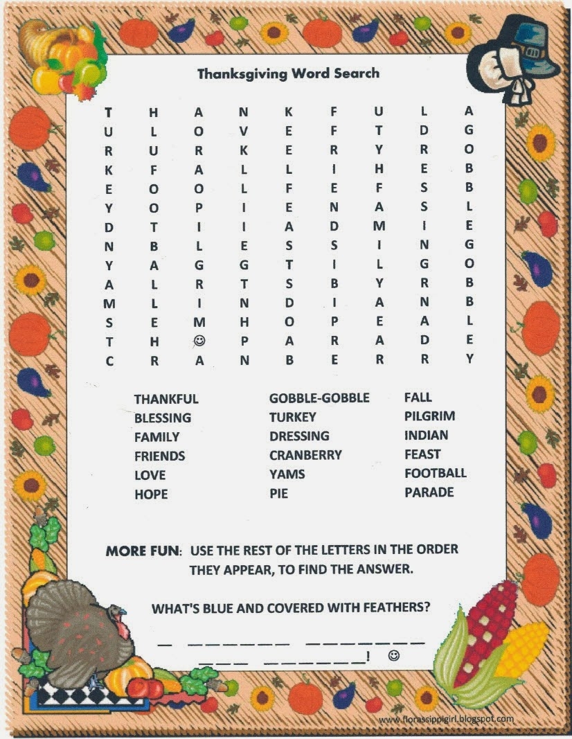 Christian Thanksgiving Word Search Printables Christian Thanksgiving Word Search Printables