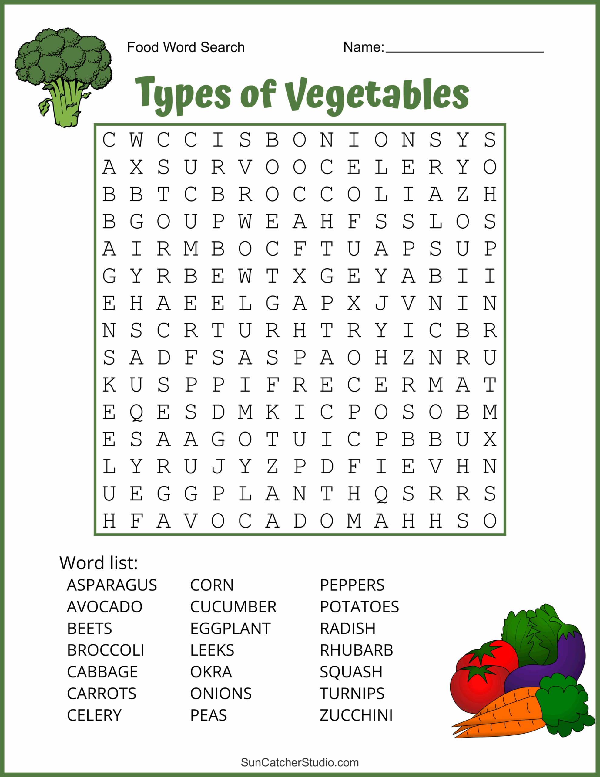 Printable Word Search For Third Graders