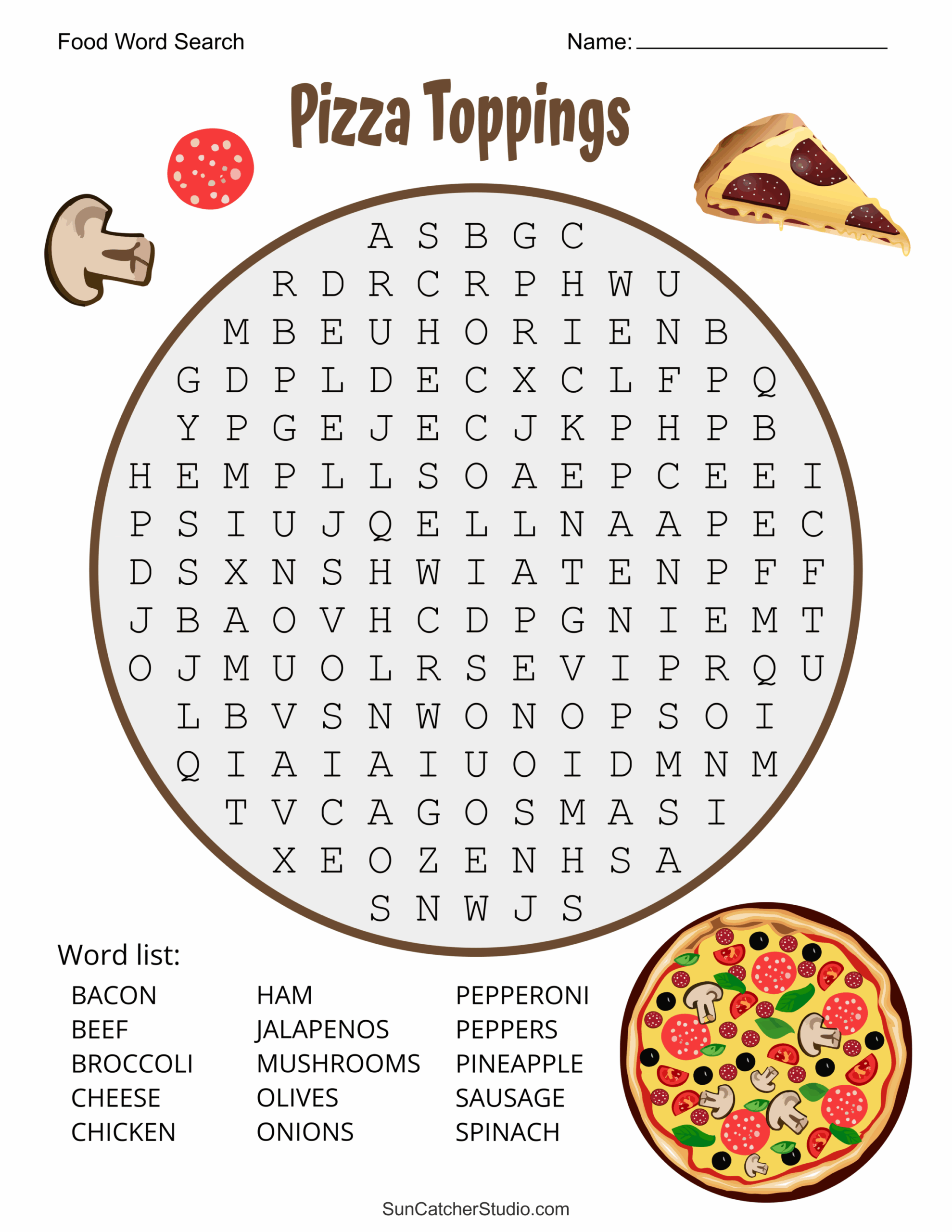Food Word Search Free Printable Puzzles Free Printables 