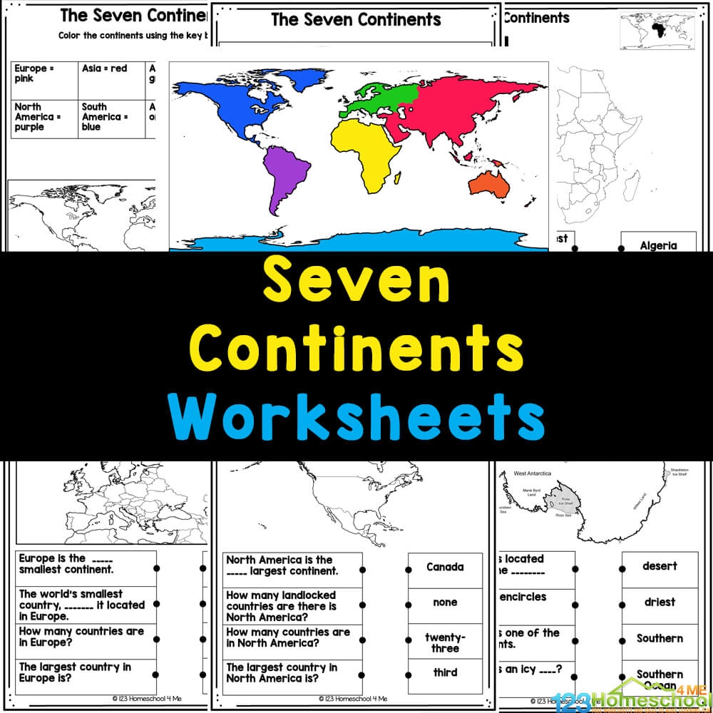 Oceans Continents Printable Free Word Search