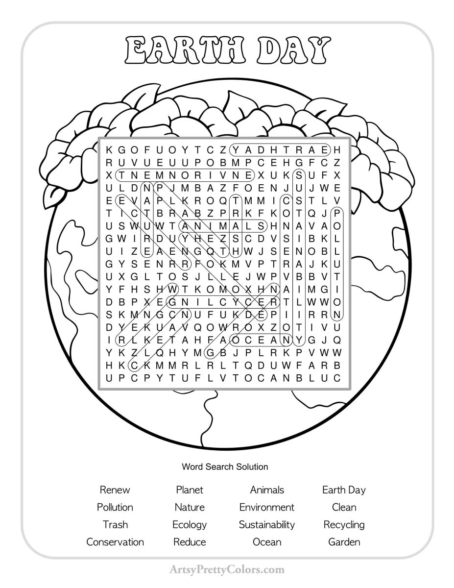 Earth Day 2015 Word Search Printable