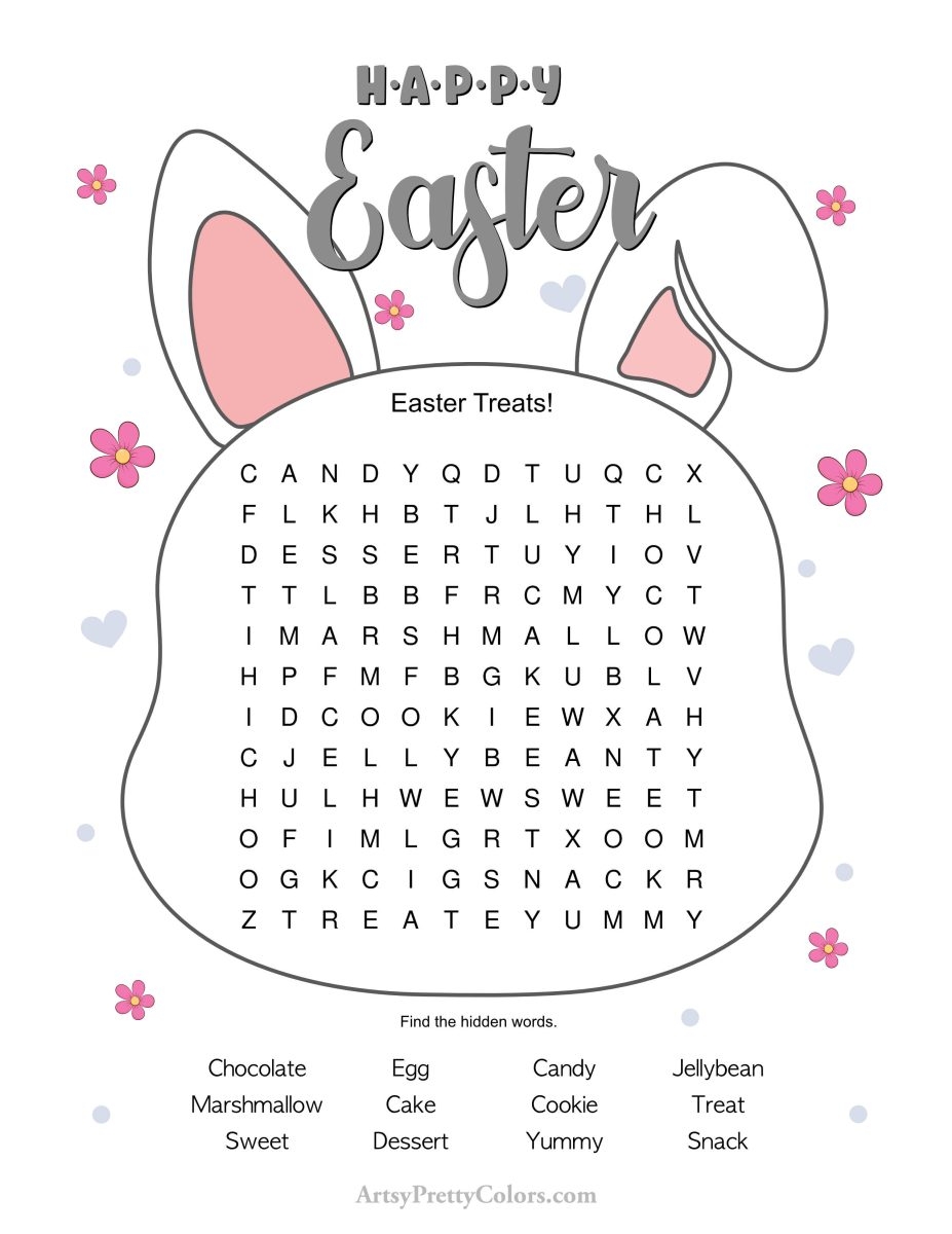 Easy Easter Word Search Free Printable