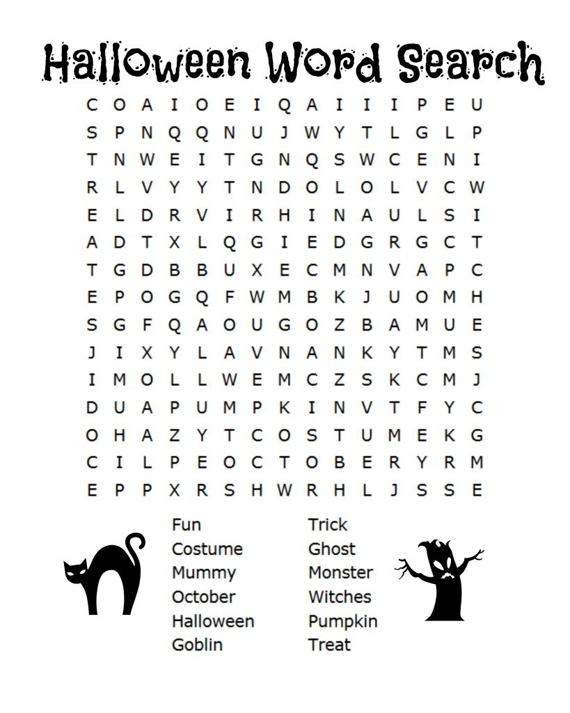 FREE Halloween Word Search U0026 Counting Printables FREE Halloween Word Search U0026 Counting Printables