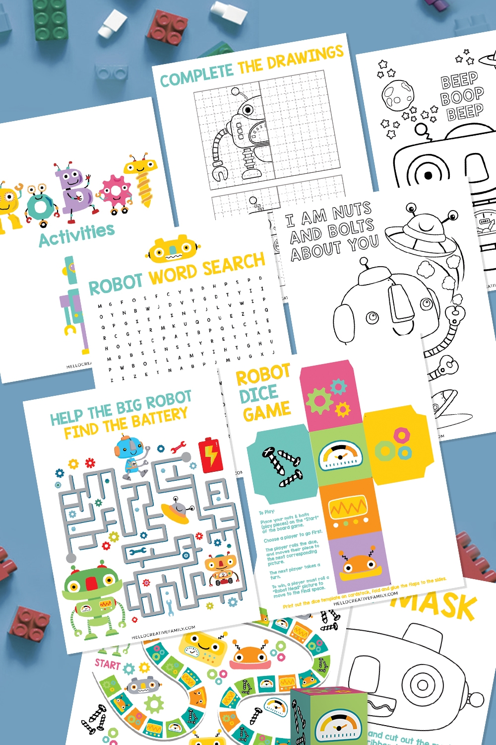 Printable Robot Word Search