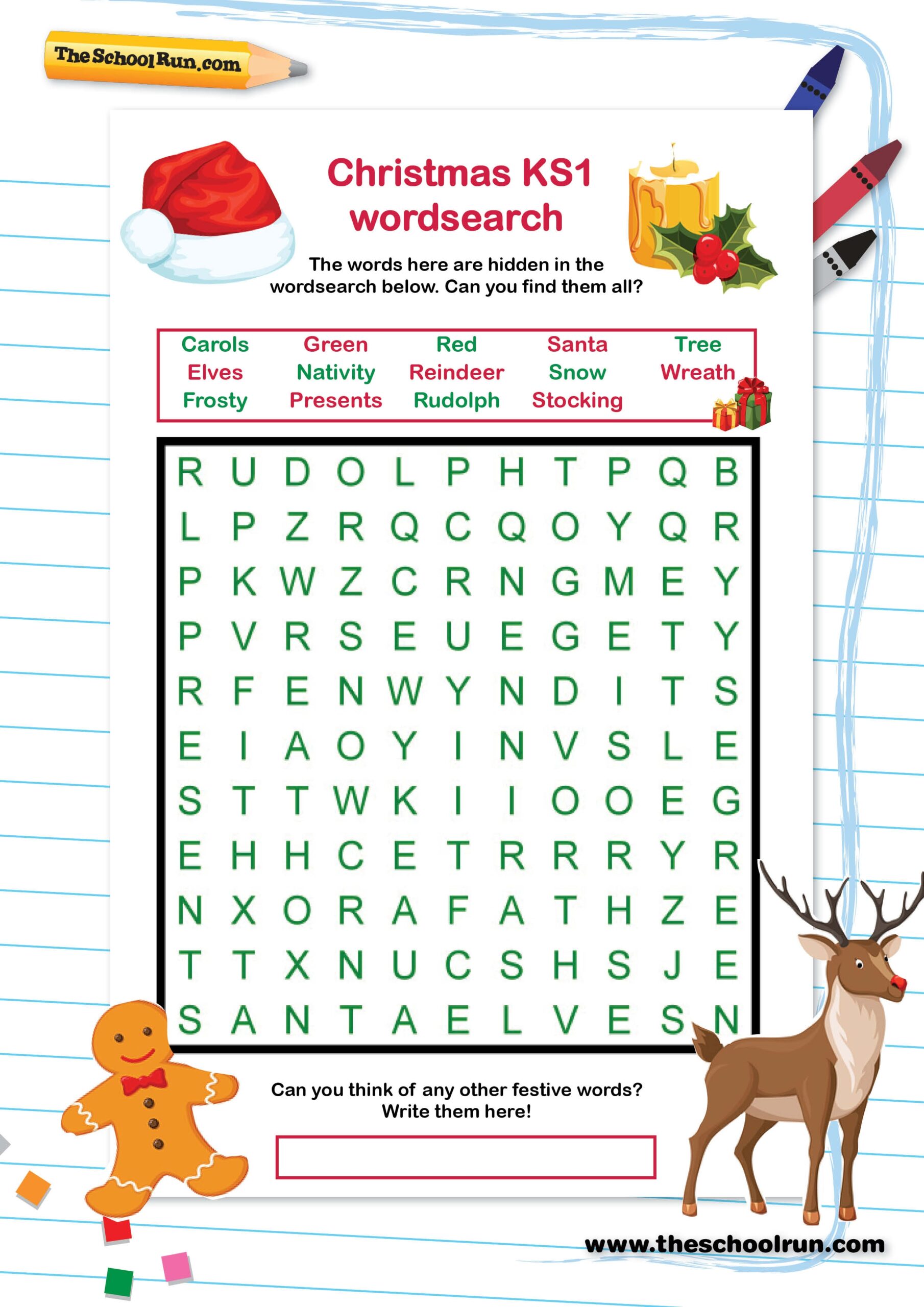 Free KS1 Christmas Activity Xmas Wordsearch TheSchoolRun Free KS1 Christmas Activity Xmas Wordsearch TheSchoolRun