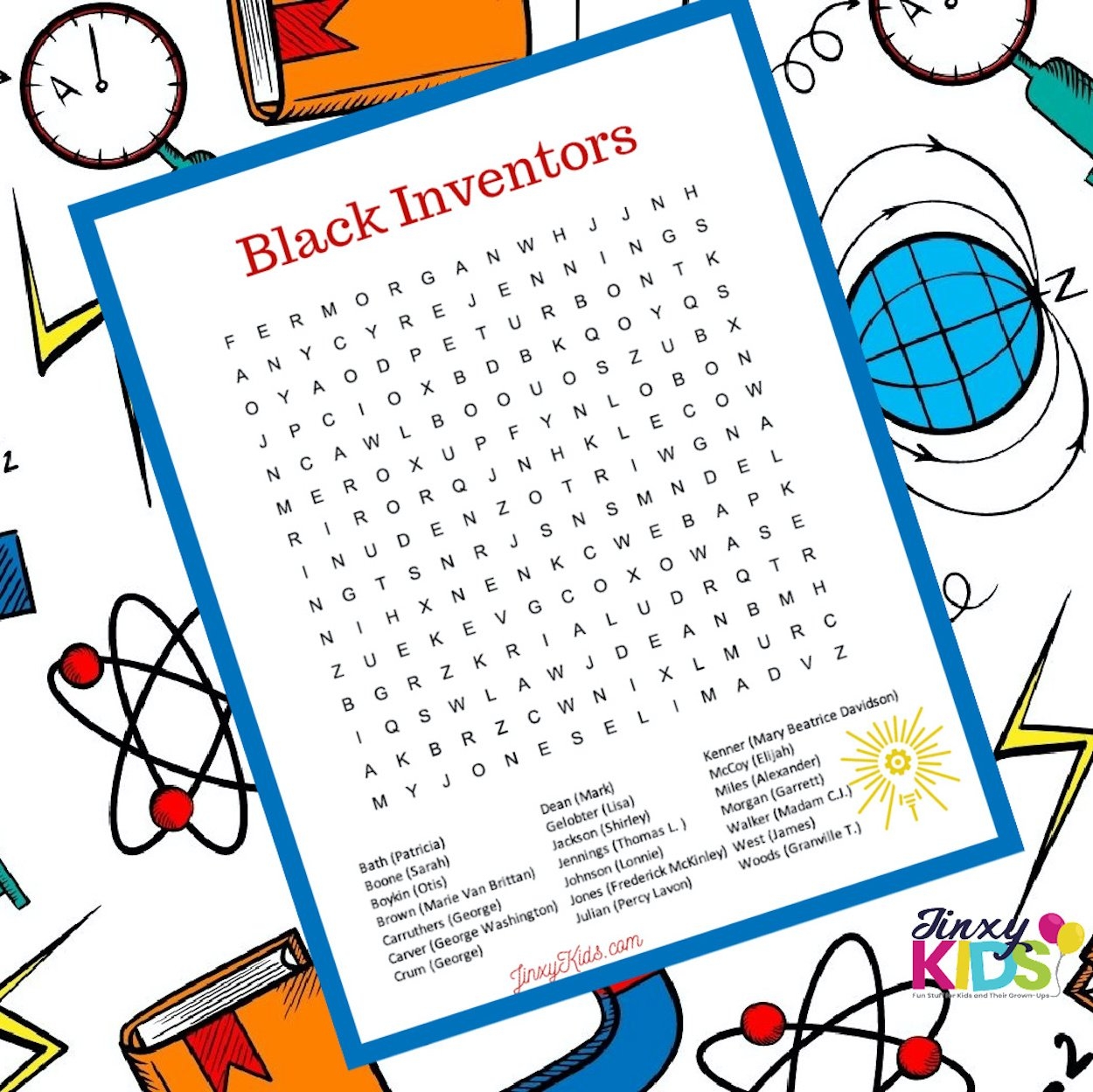 FREE Printable Black Inventors Word Search Puzzle Jinxy Kids FREE Printable Black Inventors Word Search Puzzle Jinxy Kids