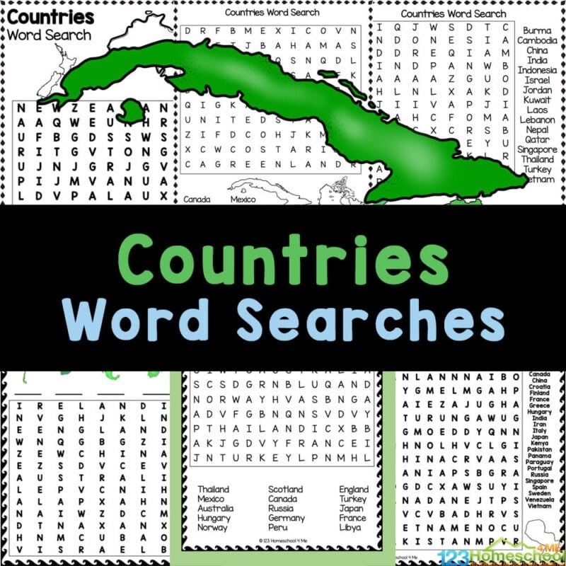 Word Search Printable Packet Word Search Printable Packet