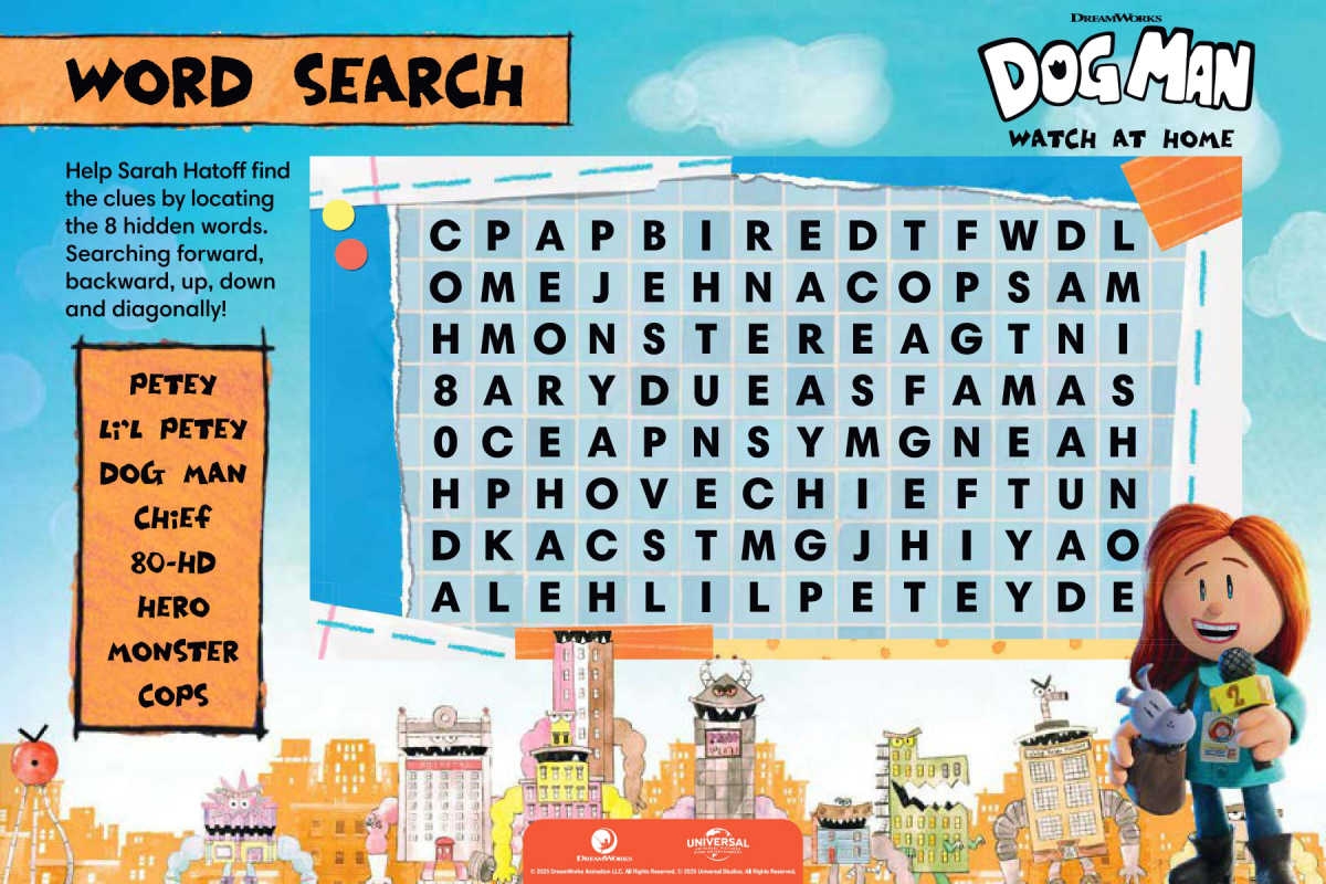 Free Printable Dog Man Activity Pages Mama Likes This