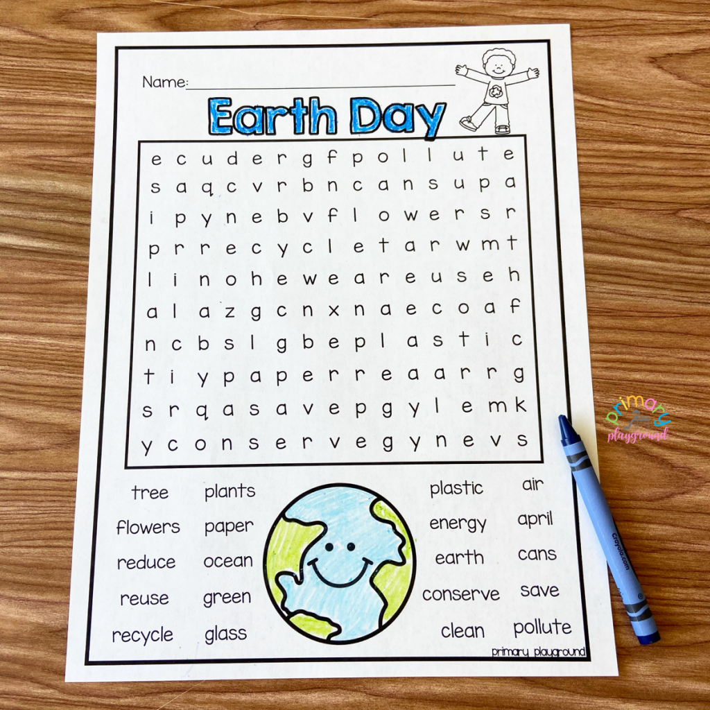 Earth Day Word Search Printable Pdf