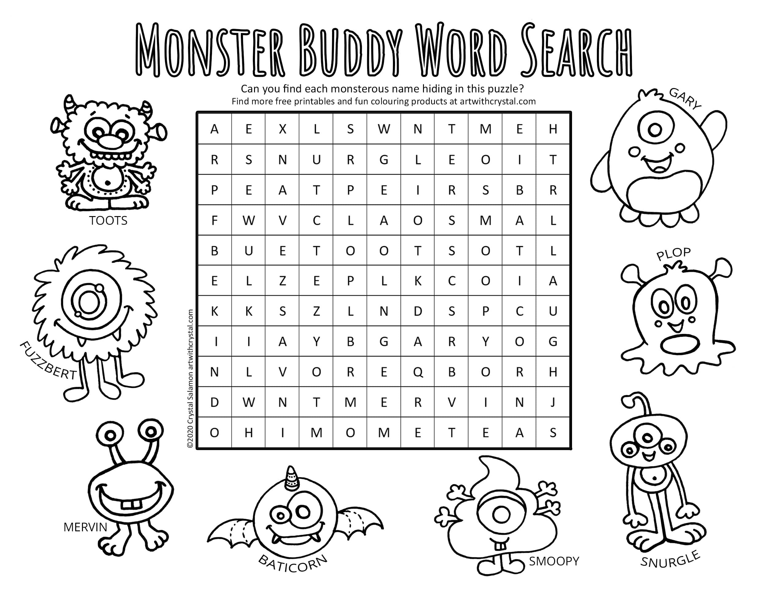 Moshi Monster Word Search Printable Moshi Monster Word Search Printable