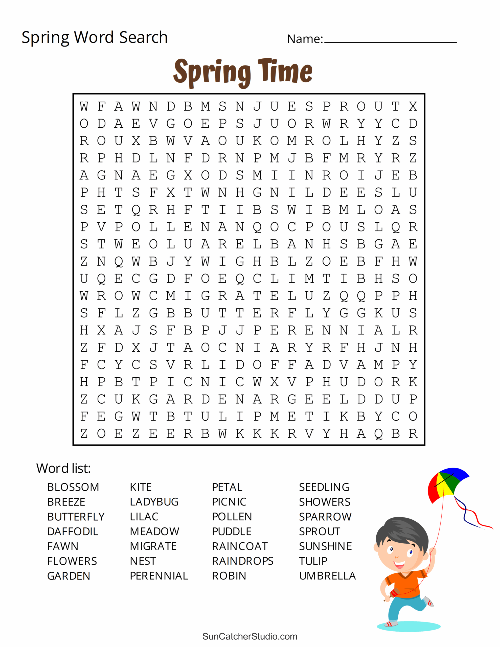 Free Printable Spring Word Search Puzzles Free Printables Monograms Design Tools Patterns U0026 DIY Projects