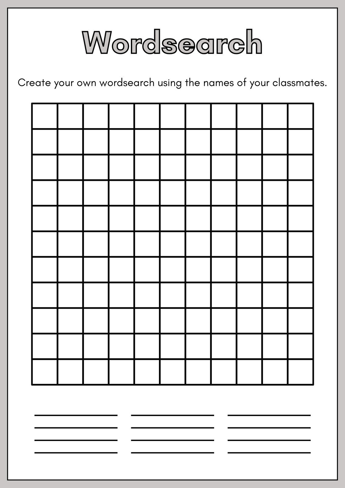 Printable Pdf Word Search