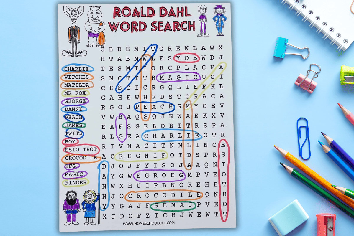 Matilda Word Search Printable