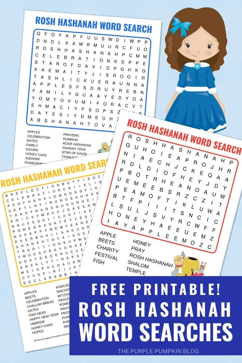 Free Rosh Hashanah Word Search Printables