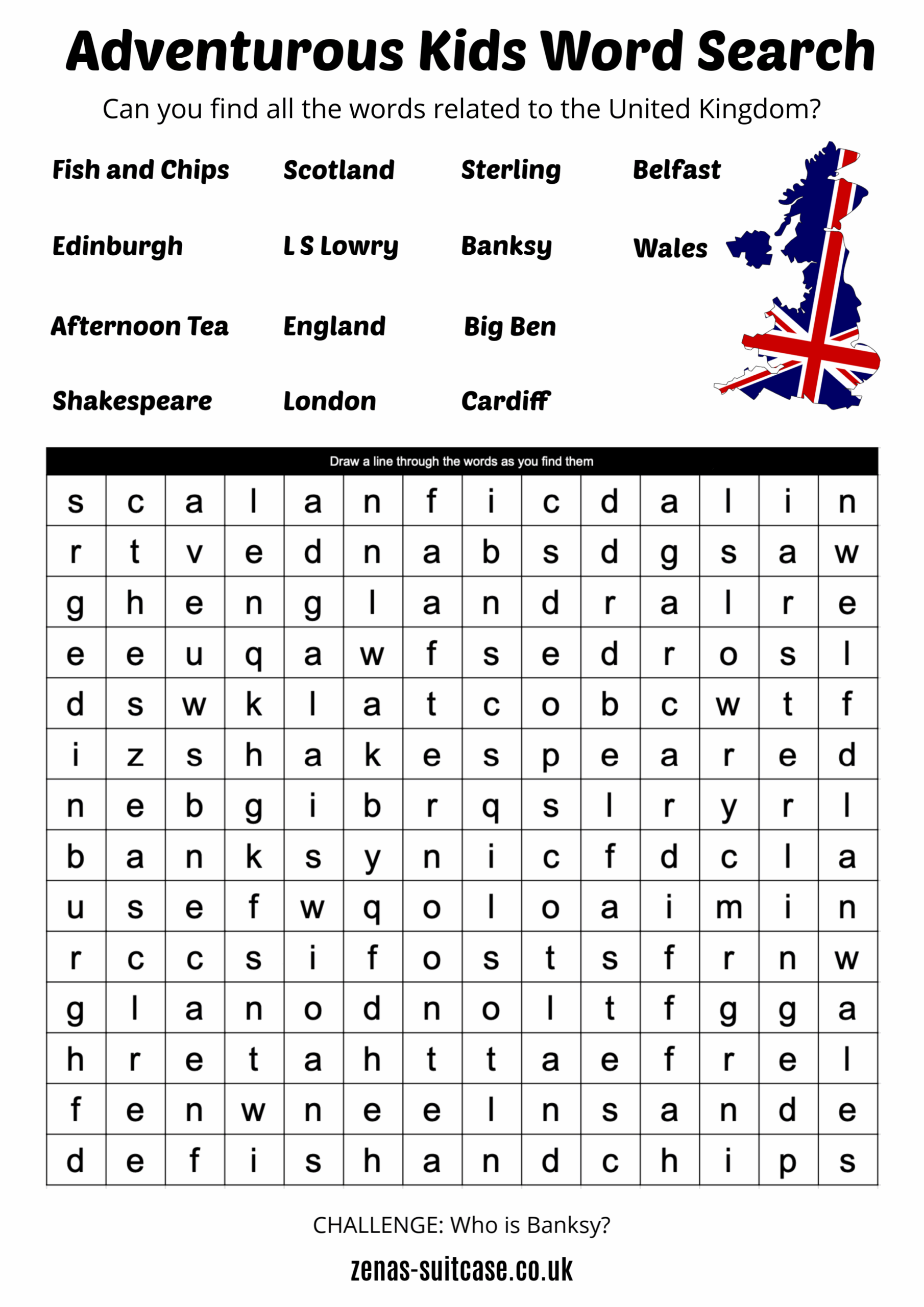 Printable Word Searches For Adults Uk