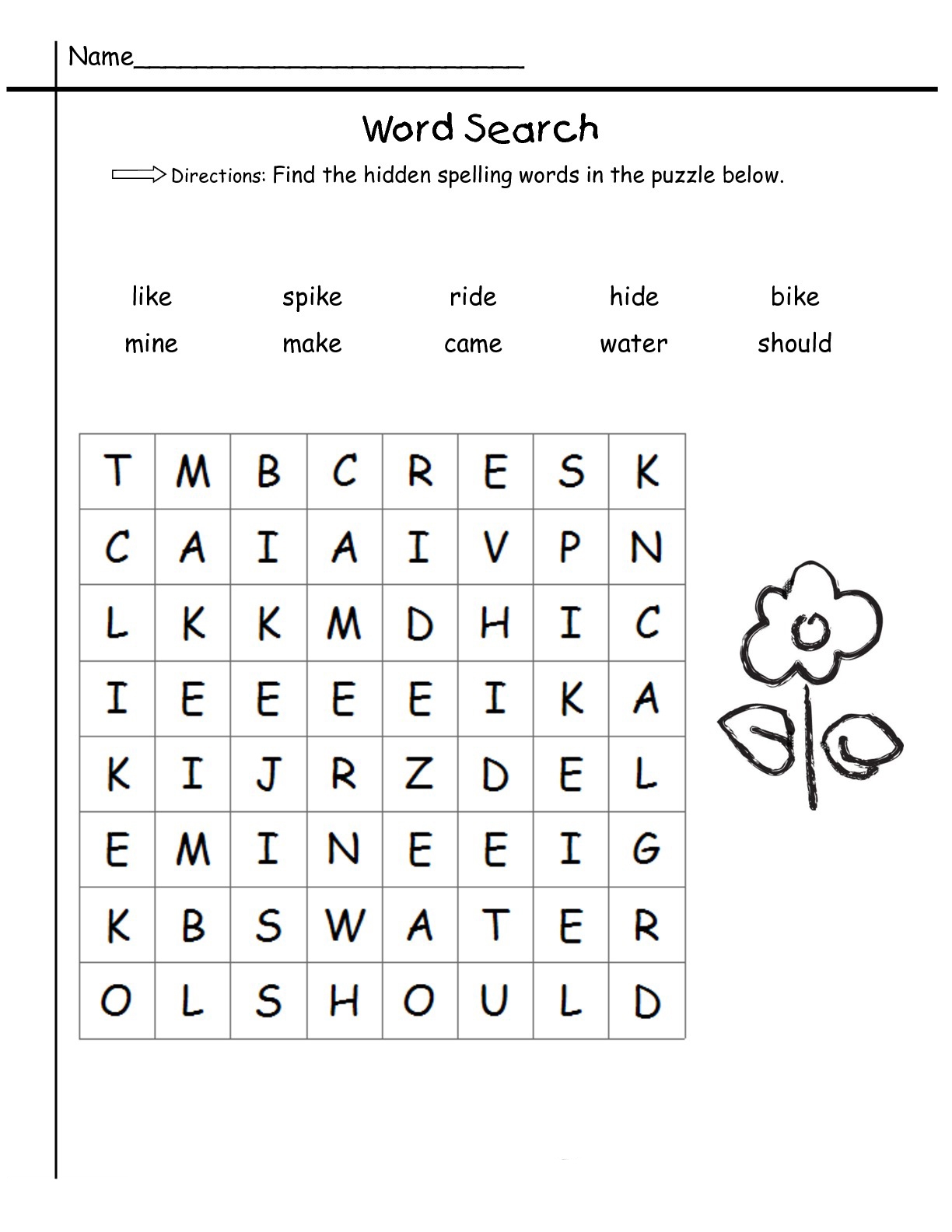 Free Word Search Puzzles For 1st Grade Download Free Word Search Puzzles For 1st Grade Png Images Free Worksheets On Clipart Library