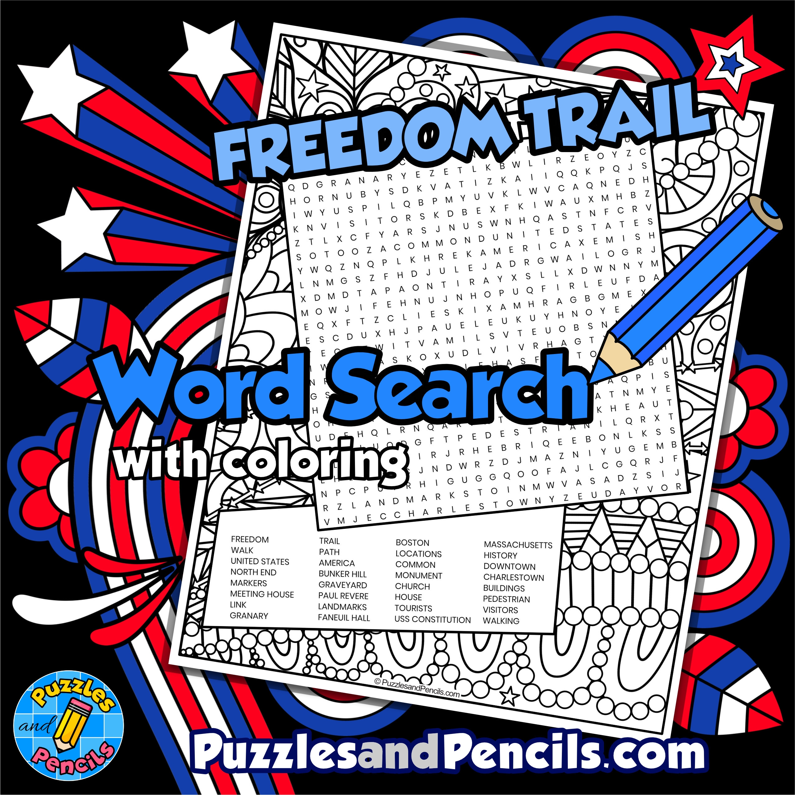 Freedom Word Search Printable