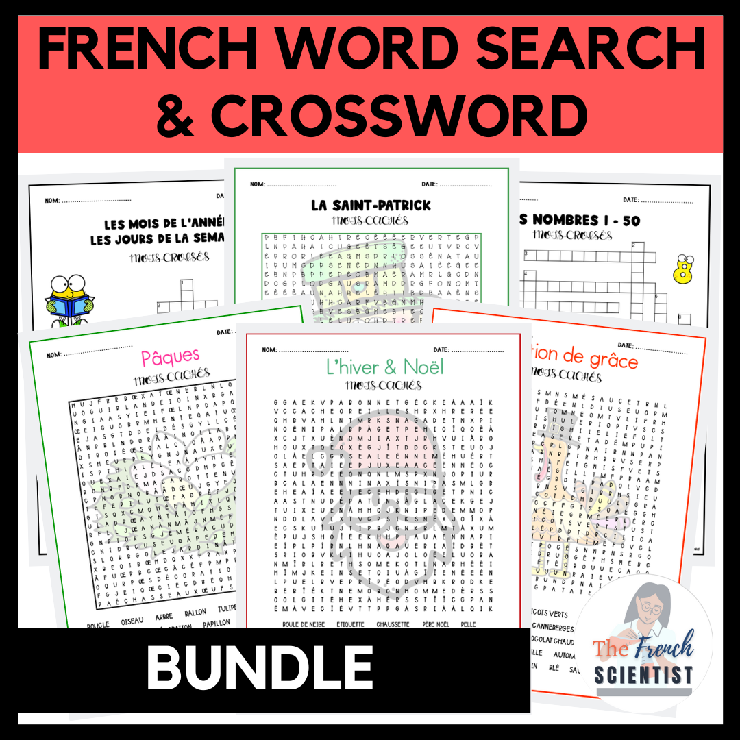 Free Printable French Word Search Puzzles