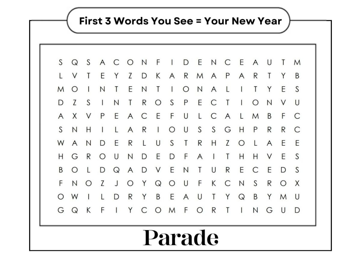 Fun New Year s Word Search To Predict Your 2025 Parade