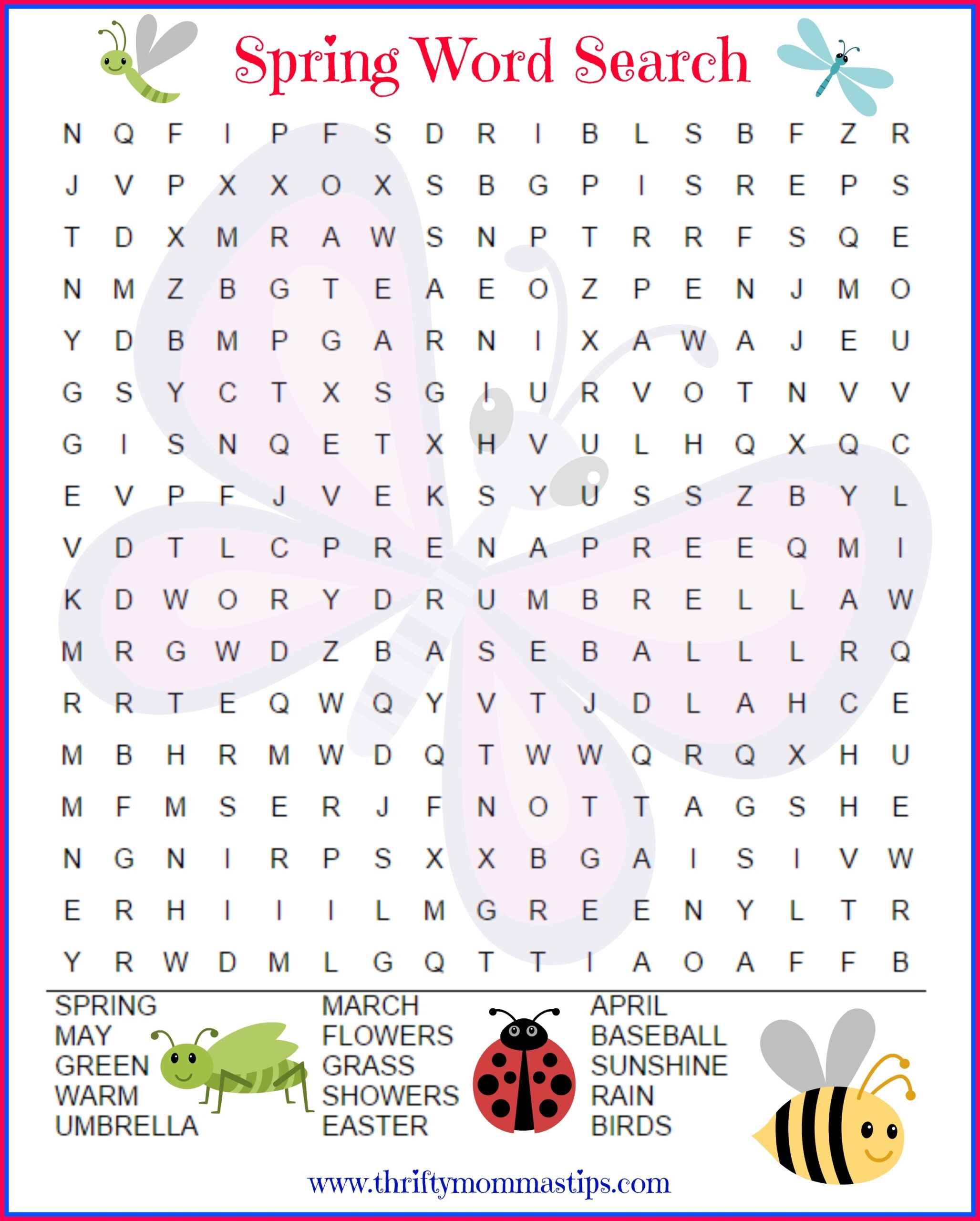 Grade 2 Word Search Free Printable