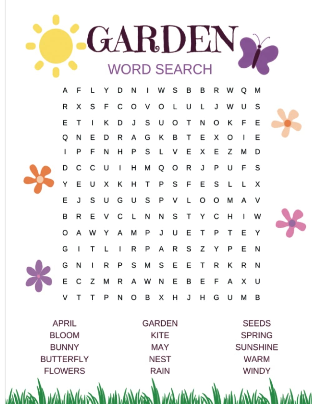 GARDEN WORD SEARCH PUZZLE BOOK FOR ADULTS Gardening Theme Word Search Book With A Collection Of 80 Fun And Relaxing Word Find Games For Adults 
