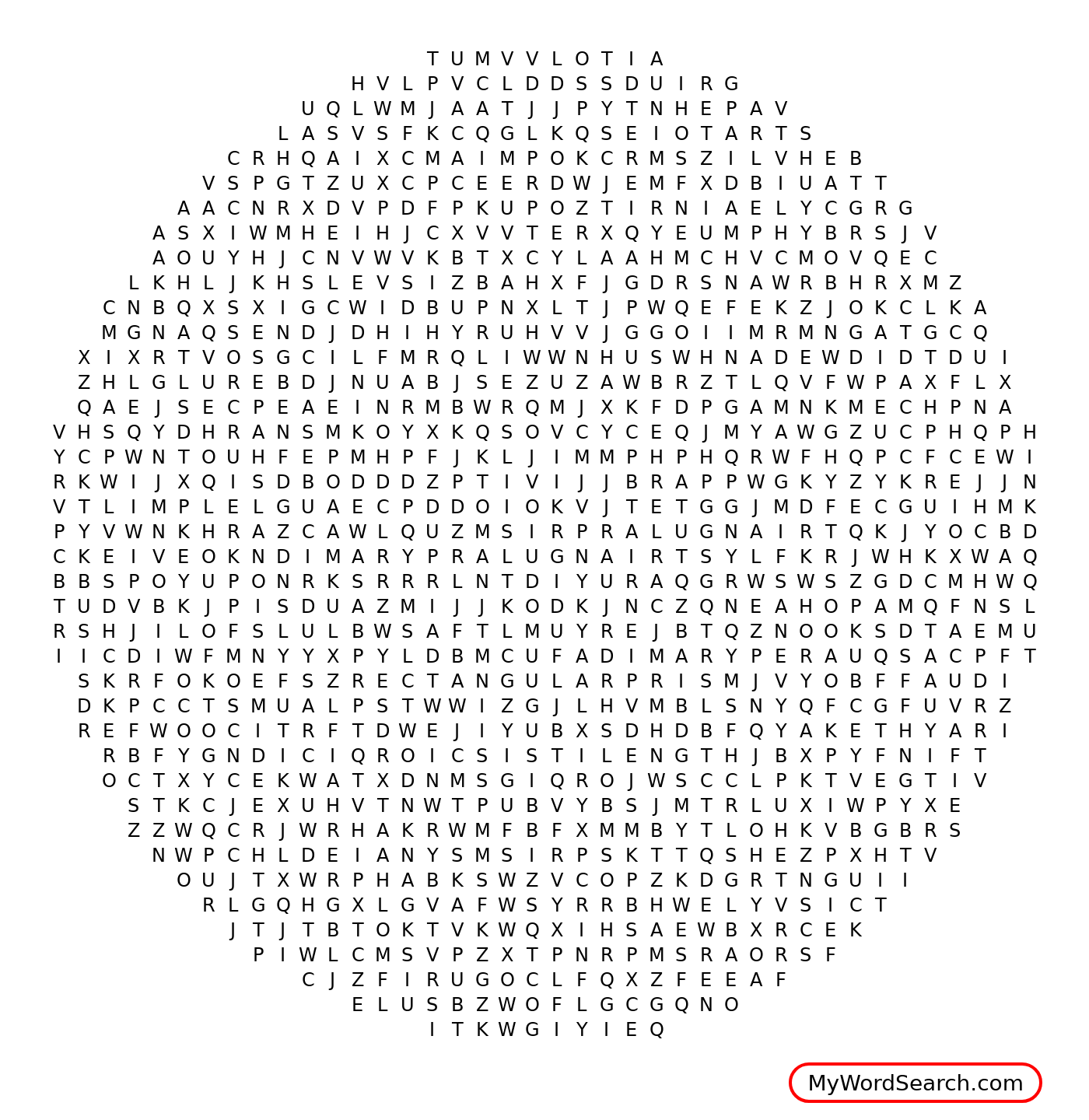 Geometry Word Search Puzzles Printable