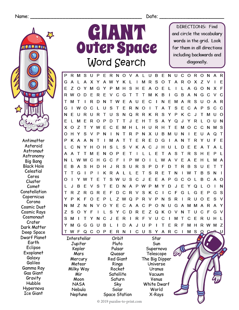 Word Search Puzzles Various Printable