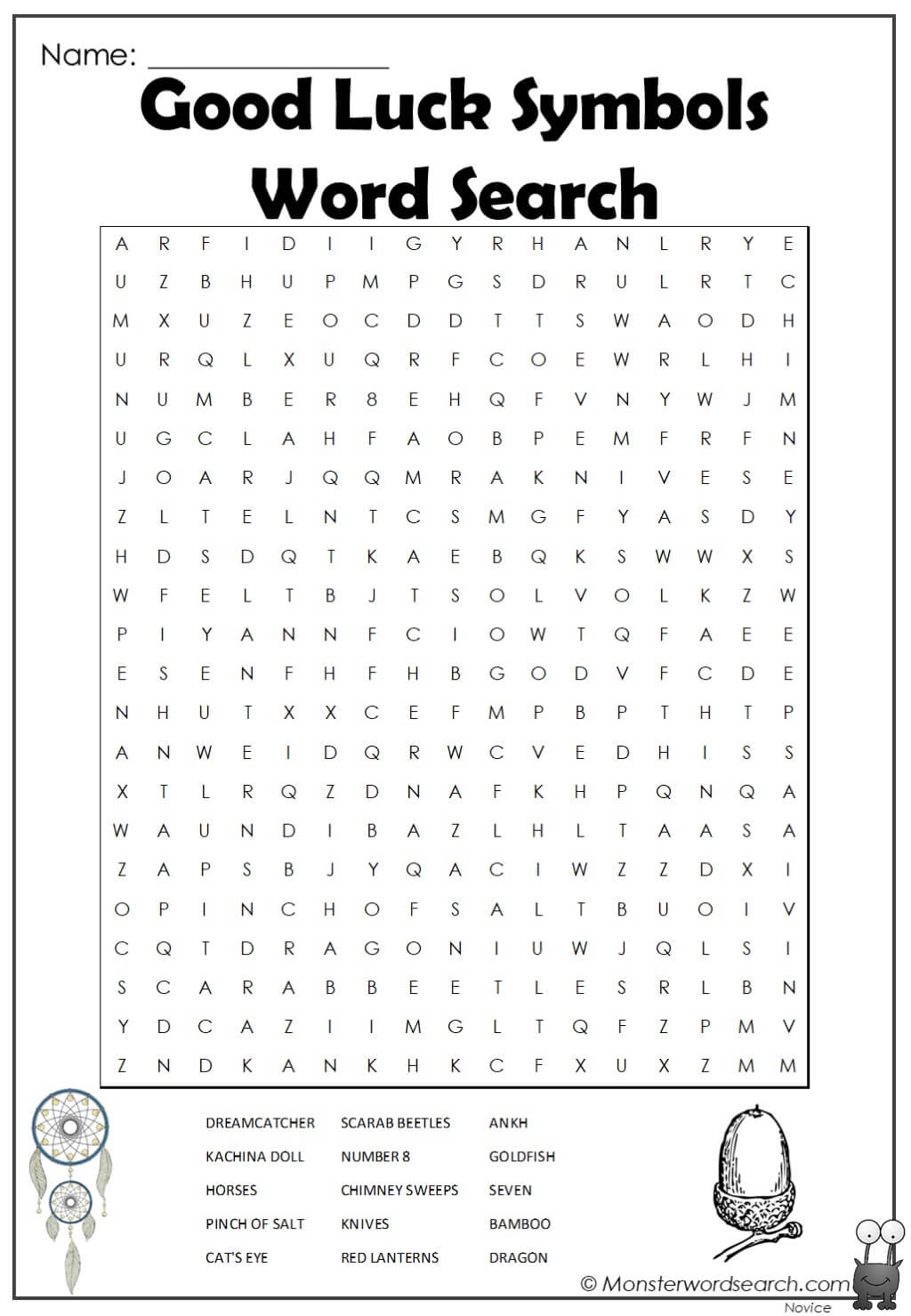 Superstition Word Search Printable