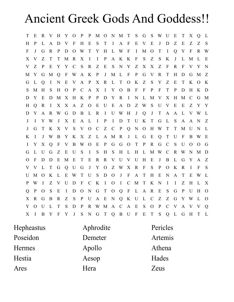 Greece Word Search WordMint Greece Word Search WordMint