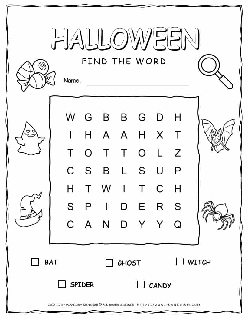 Halloween Word Search 5th Grade Printable Halloween Word Search 5th Grade Printable