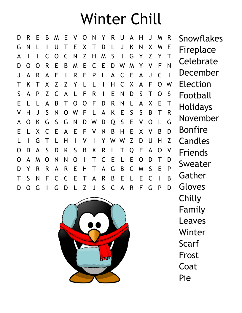 Happy Holidays Word Search WordMint