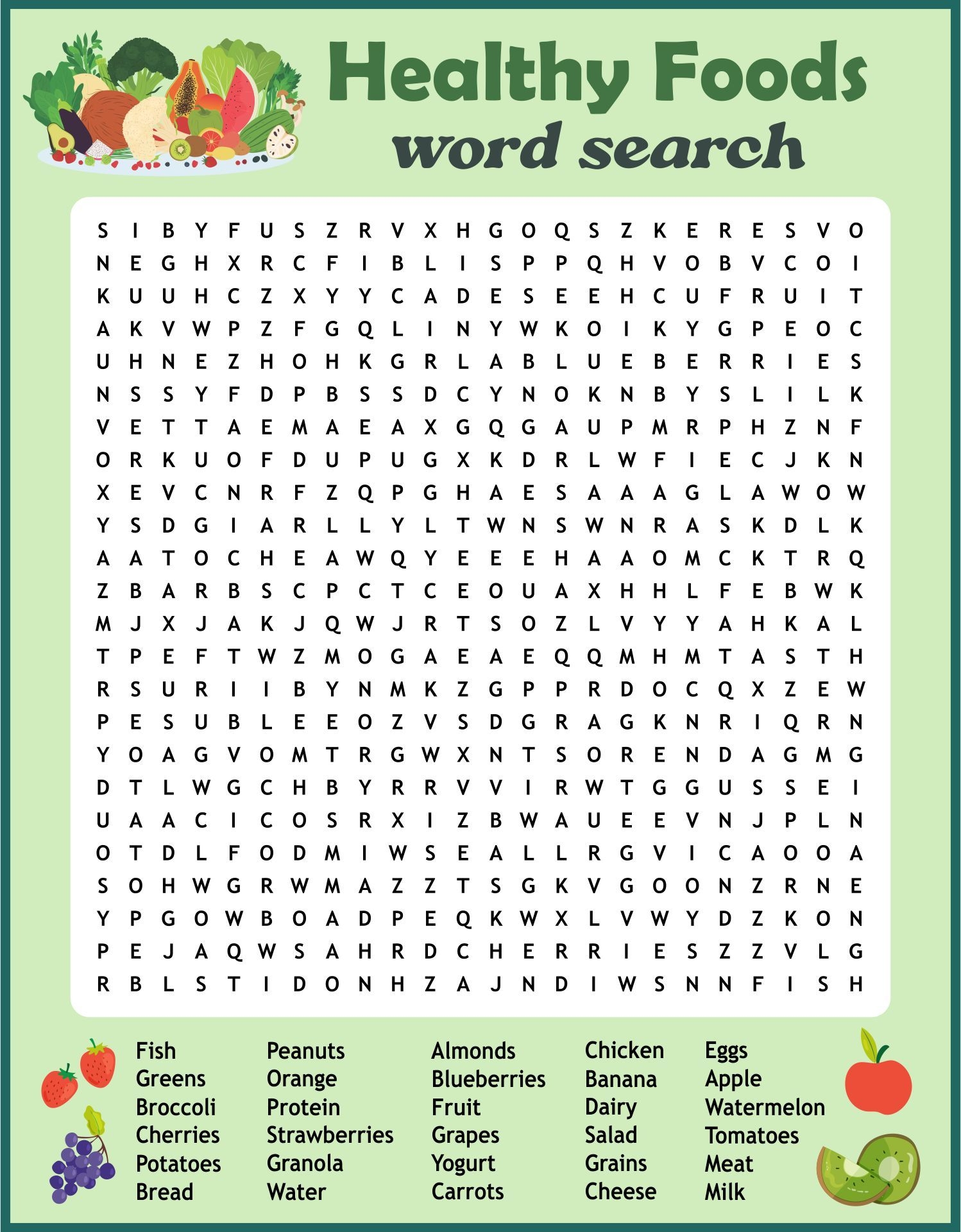 Health Word Search Puzzles 10 Free PDF Printables Printablee