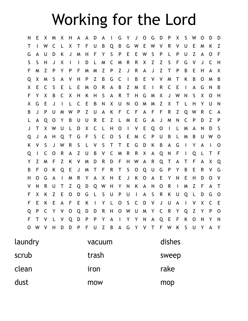 Water Safety Word Search Printables