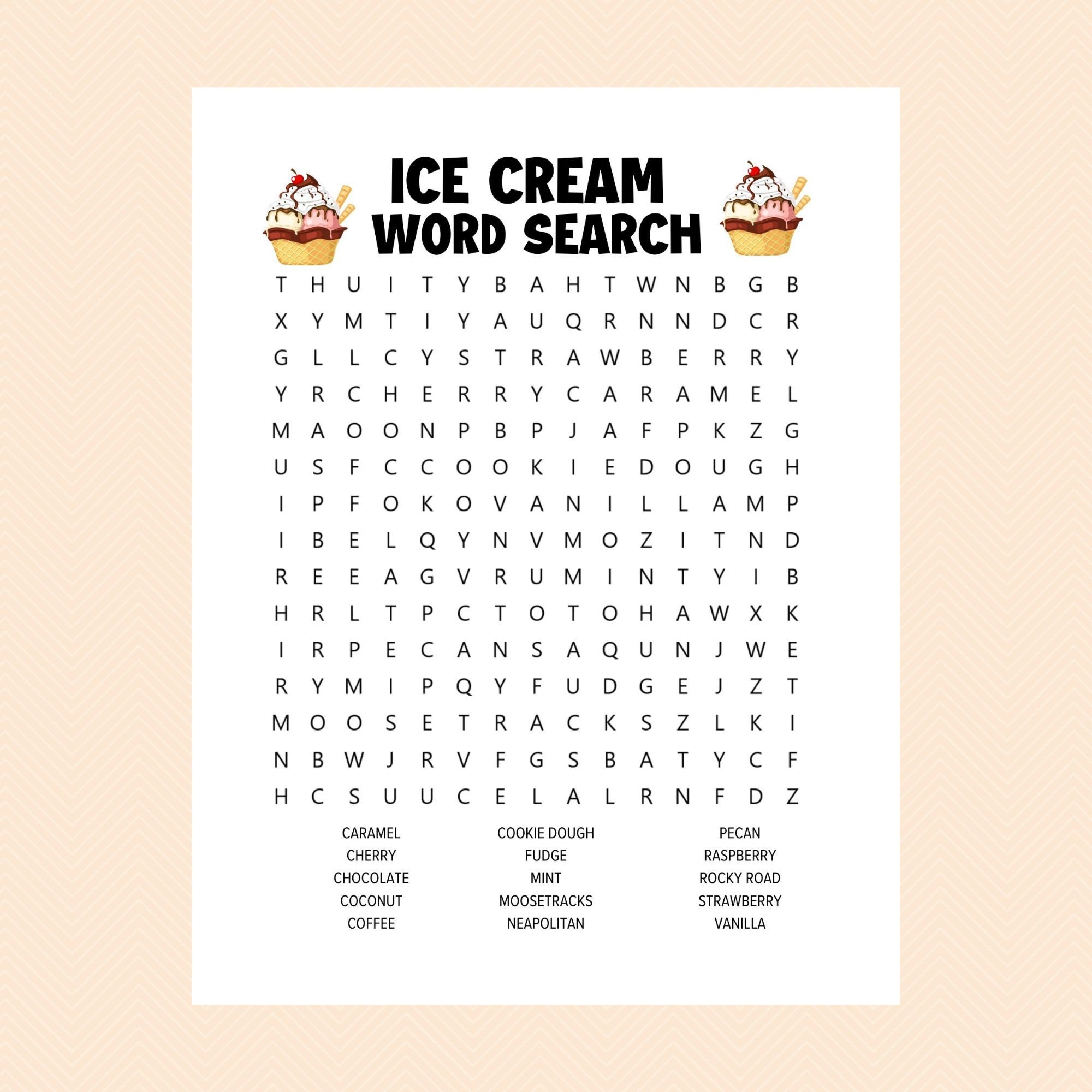 Ice Cream Word Search Ice Cream Worksheets Printable Activity Pages Word Search Word Searches Word Searches For Kids And Adults Ice Cream Word Search Ice Cream Worksheets Printable Activity Pages Word Search Word Searches Word Searches For Kids And Adults
