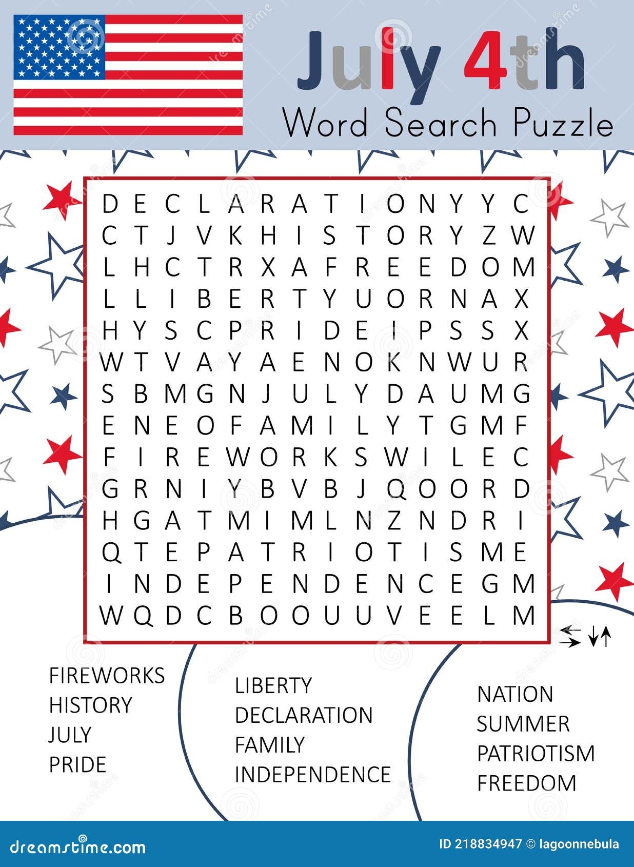 Independence Day 4th July Word Search Puzzle For Learning English Words Holiday Crossword Logic Game Patriotism Theme Stock Vector Illustration Of Alphabet Maze 218834947 Independence Day 4th July Word Search Puzzle For Learning English Words Holiday Crossword Logic Game Patriotism Theme Stock Vector Illustration Of Alphabet Maze 218834947