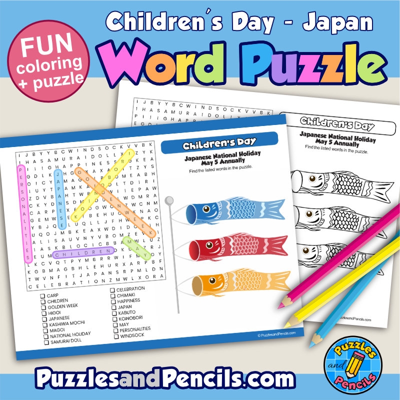 Free Printable Word Searches About Japan