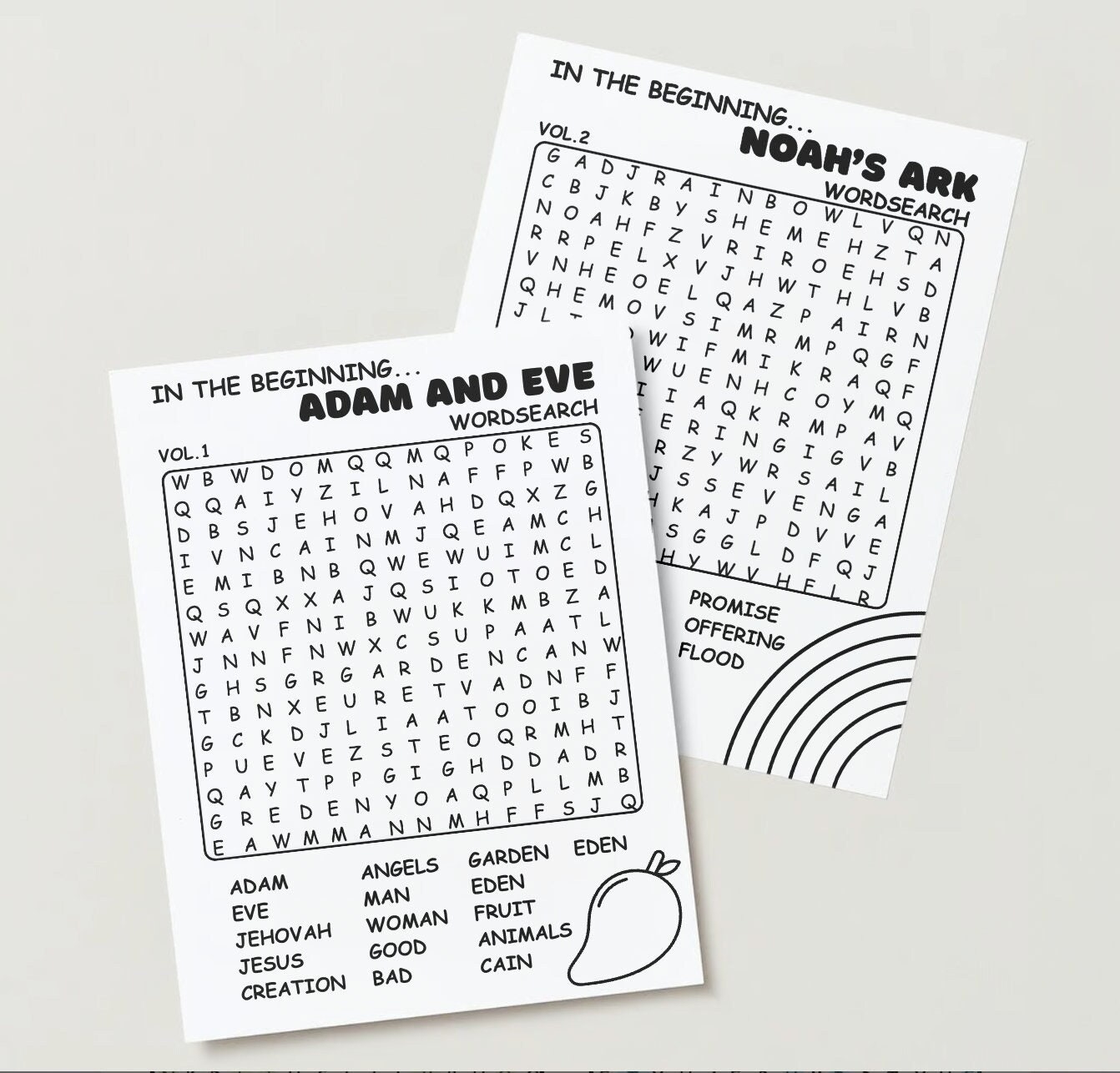 JW BIBLE WORDSEARCH Vol 1 Adam And Eve