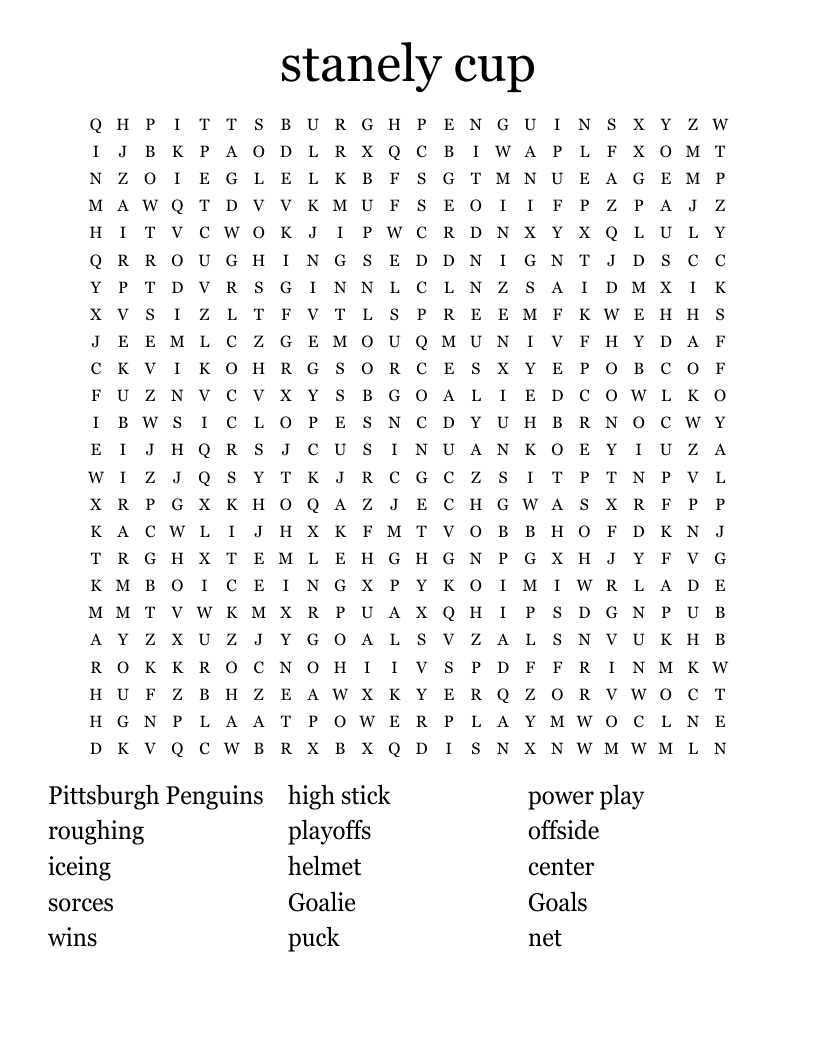 Lacrosse Word Search WordMint