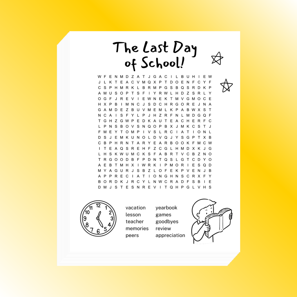 Free Printable Word Searches Last Days