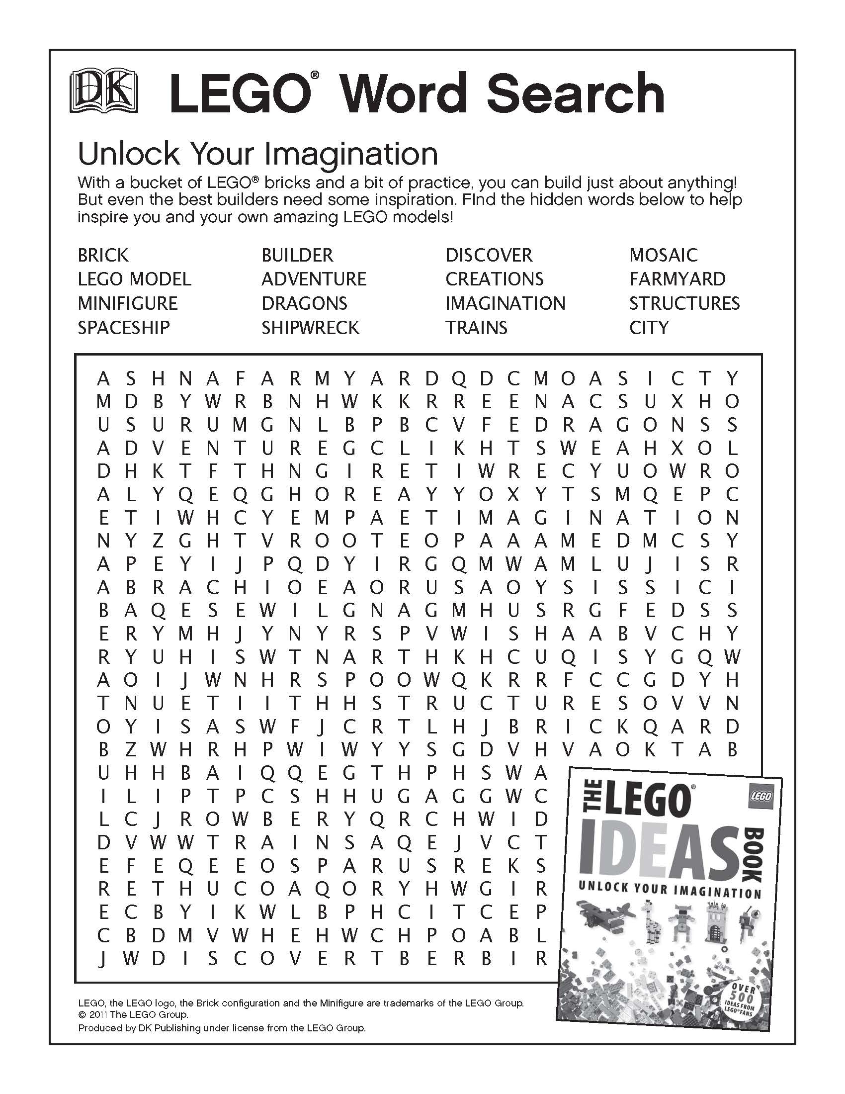 Lego Ninjago Word Search Printable