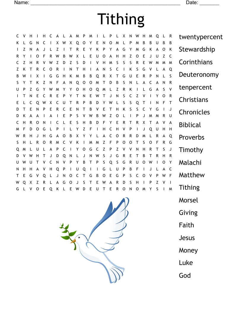 Lent Word Search WordMint