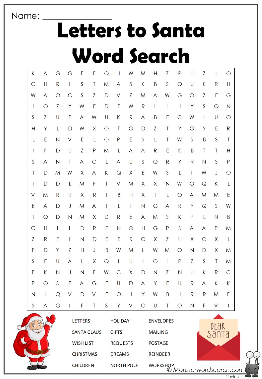Grinch Word Search Puzzle Printable