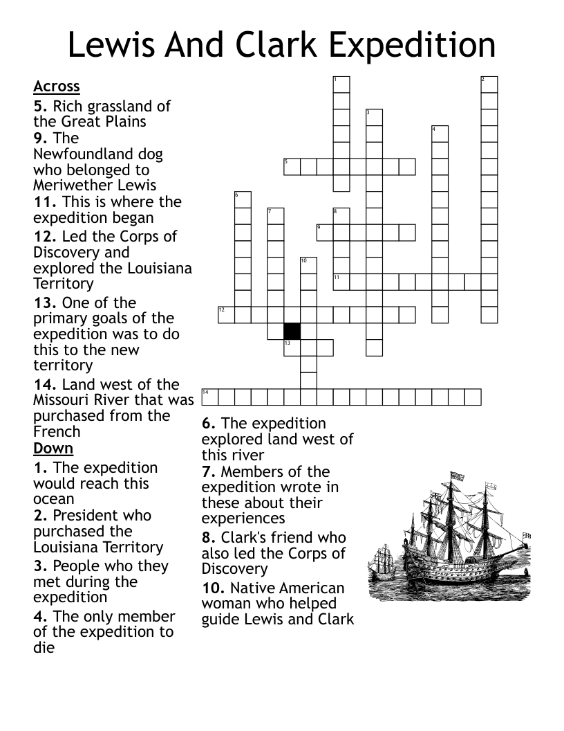 Lewis And Clark Word Search Printable
