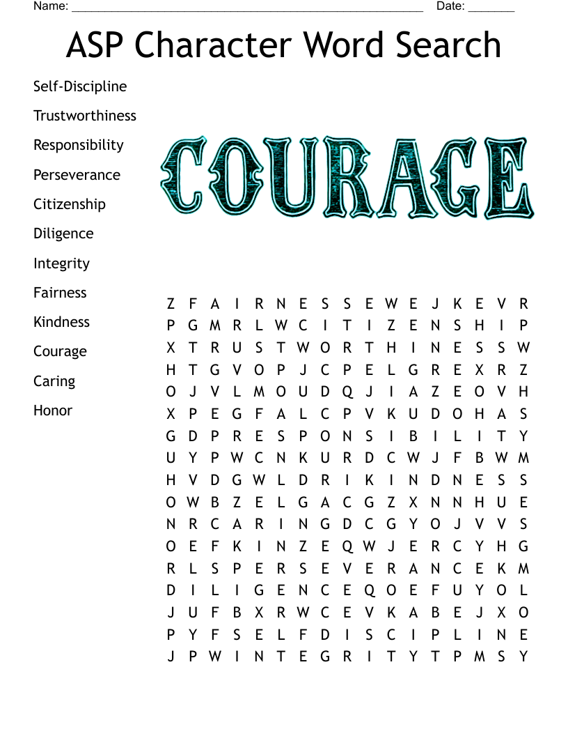 Life Skills Word Search Printable