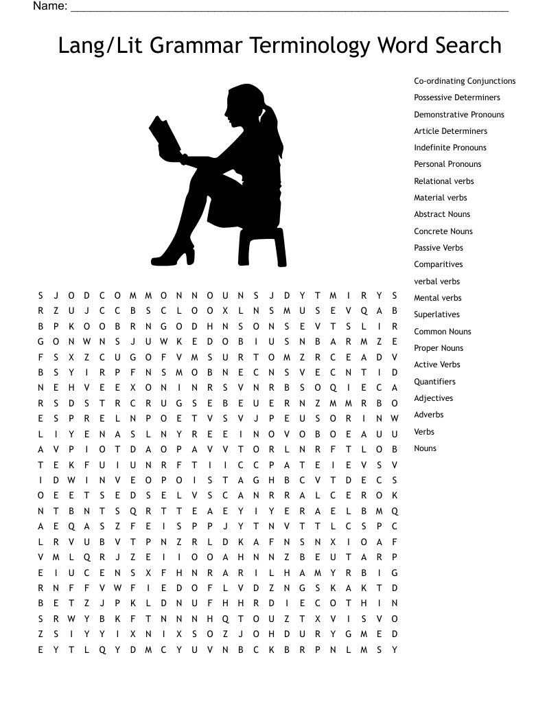 Literacy Wordsearch WordMint