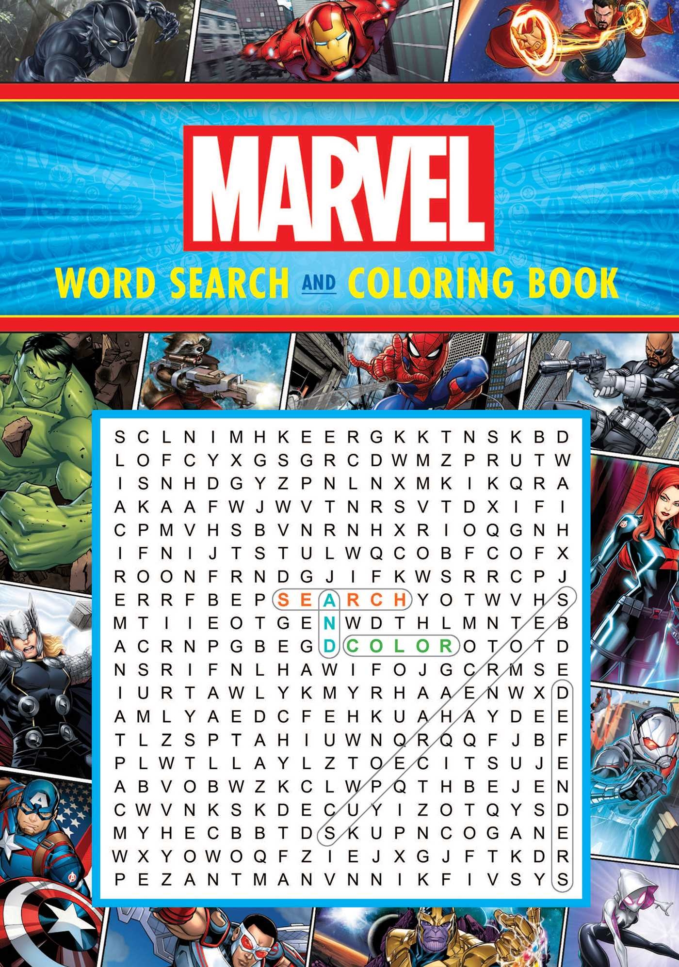Marvel Word Search And Coloring Book Book By Editors Of Thunder Marvel Word Search And Coloring Book Book By Editors Of Thunder
