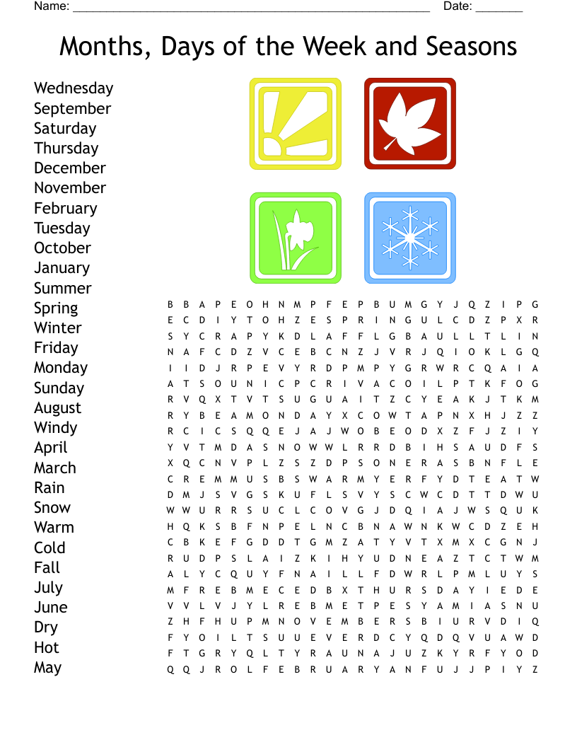 Medium Printable Word Search Puzzles
