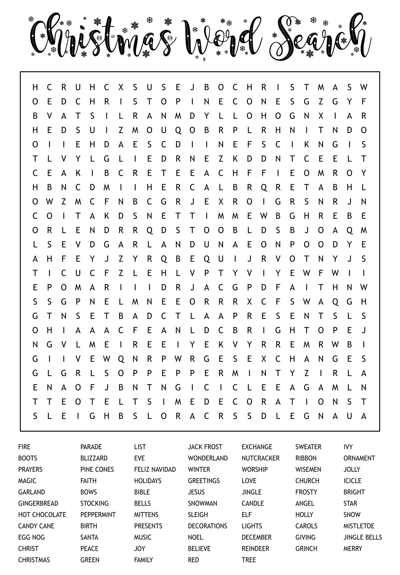 Mega Word Searches 10 Free PDF Printables Printablee